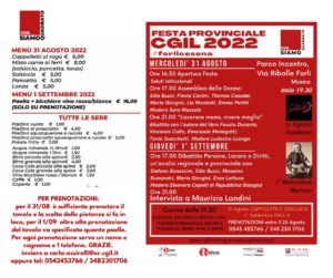 Festa provinciale Forlì-Cesena CGIL 2022