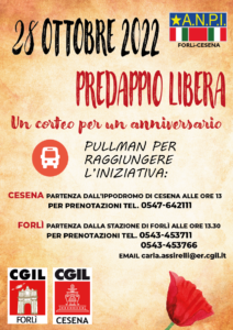 28 ottobre Predappio Libera- bus per l'iniziativa