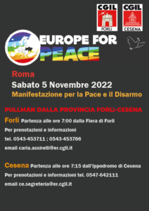 5 novembre, Roma, Manifestazione per la Pace